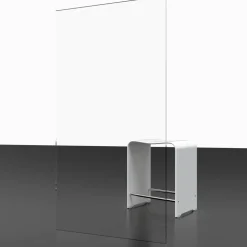 Walk In Duschwand 'Alexa Style 2.0' schwarz 90 x 200 cm