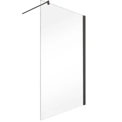 Walk In Duschwand 'Alexa Style 2.0' schwarz 90 x 200 cm