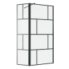 Walk-in-Dusche vollgerahmt schwarz, 90 x 40 x 195 cm