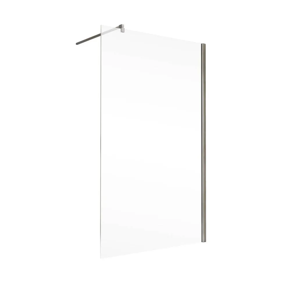 Walk-In-Duschwand 'Toura' chromfarben 90 x 200 cm