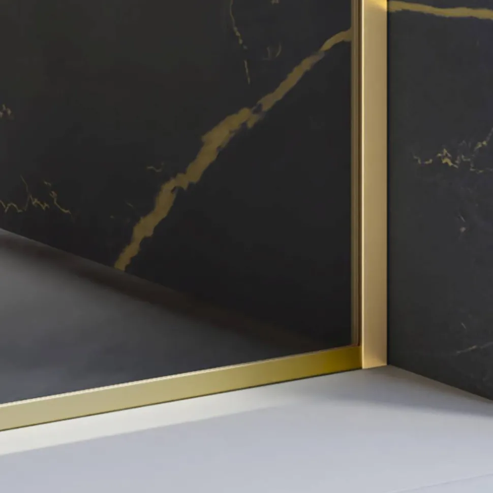 Walk-In-Duschwand 'Trend 2.0' Goldoptik 90 x 200 cm