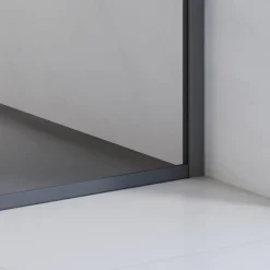 Walk-In-Duschwand 'Trend 2.0' schwarz, 120 x 200 cm