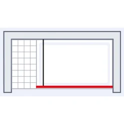 Walk-In-Duschwand 'Trend 2.0' schwarz, 120 x 200 cm
