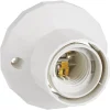 Wand- und Deckenfassung weiß 75 W Ø 83 mm
