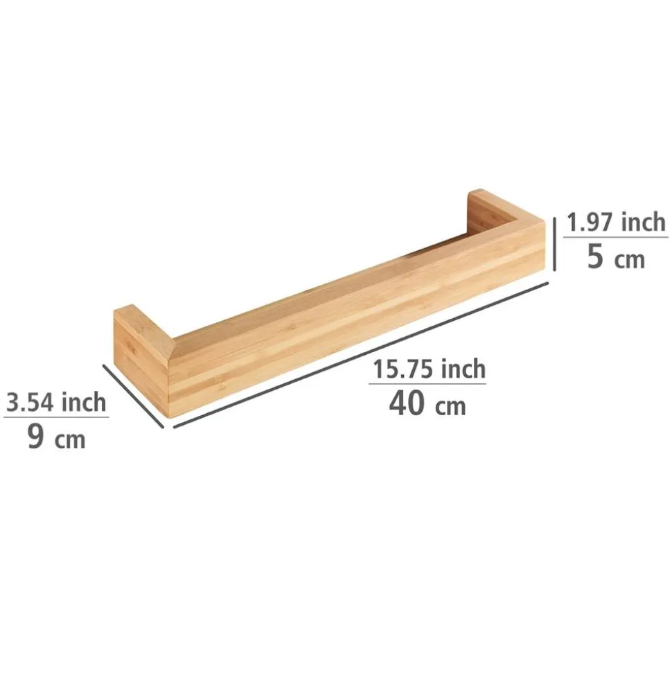 Wandablage 'Bambusa' Bambus 40 x 9 x 5 cm