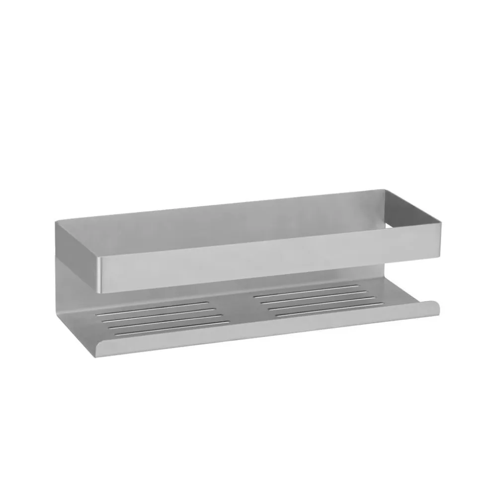 Wandablage 'Turbo-Loc® Genova' Edelstahl matt 30 x 10,5 x 8 cm