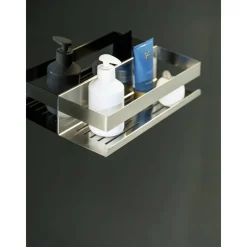 Wandablage 'Turbo-Loc® Genova' Edelstahl matt 30 x 10,5 x 8 cm