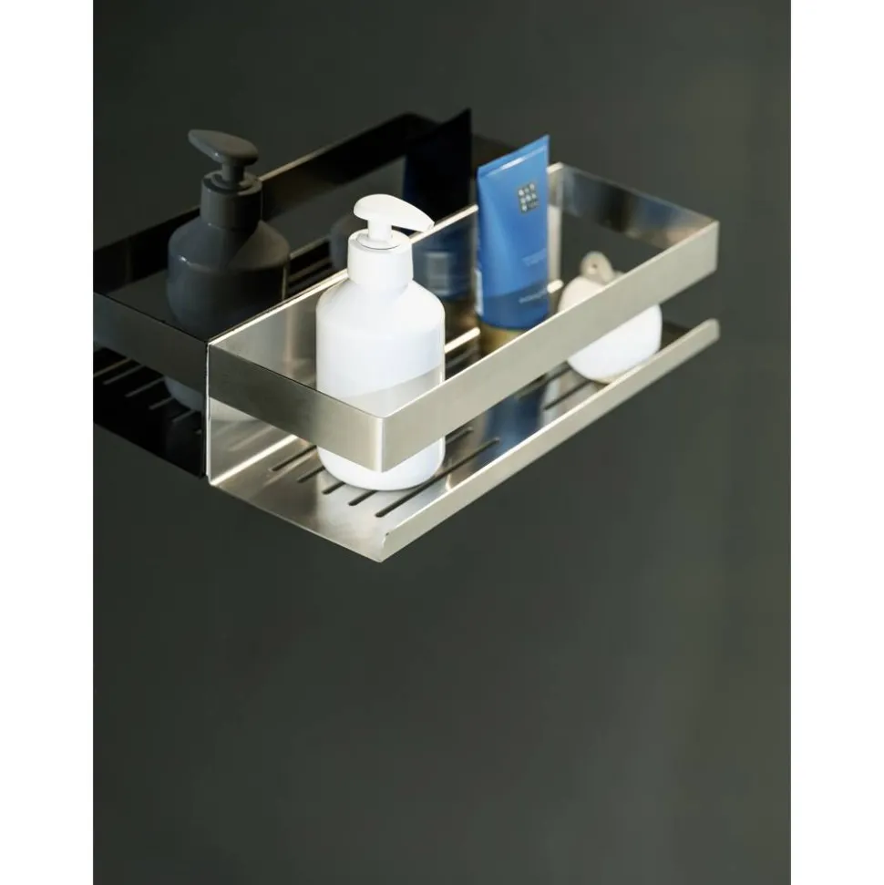 Wandablage 'Turbo-Loc® Genova' Edelstahl matt 30 x 10,5 x 8 cm