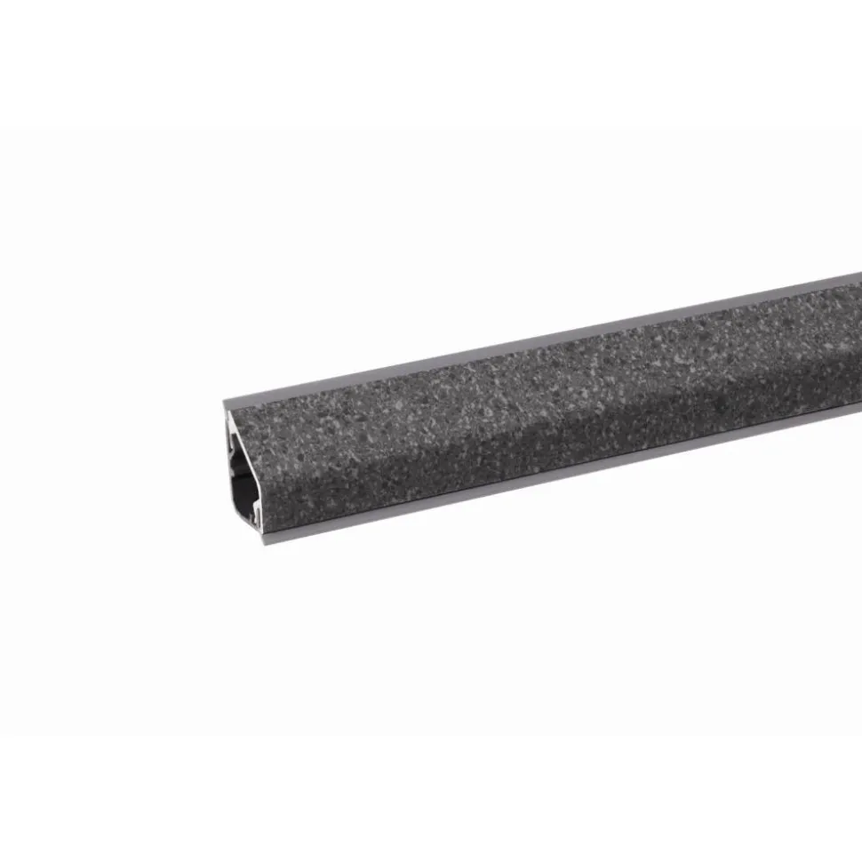 Wandabschlussprofil 'Torreano Anthrazit 37984' anthrazit 3000 x 24 x 16 mm