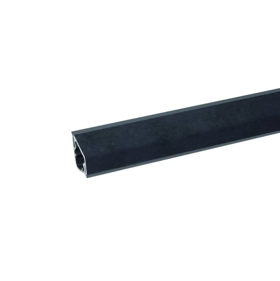 Wandanschlußprofil 'Oxid 34321' anthrazit 3000 x 16 x 28 mm