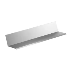 Wandanschlussblech aluminiumfarben 200 cm