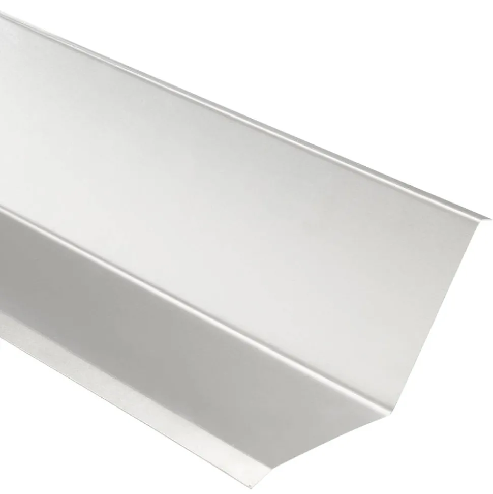 Wandanschlussblech aluminiumfarben 200 cm