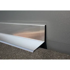 Wandanschlussblech aluminiumfarben 200 cm