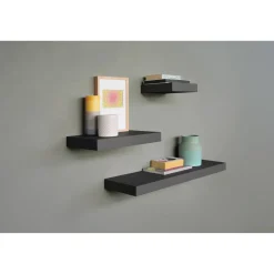 Wandboard 'Bigboard' schwarz 57 x 25 x 5 cm