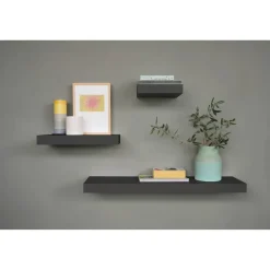 Wandboard 'Bigboard' schwarz 90 x 25 x 5 cm
