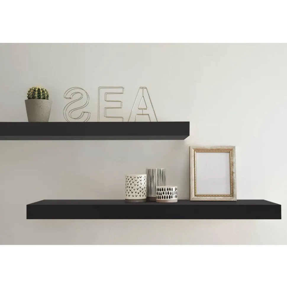 Wandboard 'Bigboard' schwarz 44,5 x 25 x 5 cm