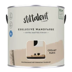 Wandfarbe 'creamy paris' matt 2,5 l