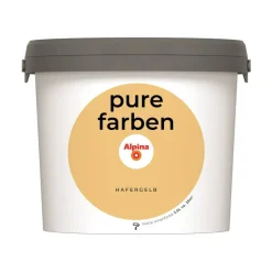 Wandfarbe 'Pure Farben' hafergelb matt 2,5 l