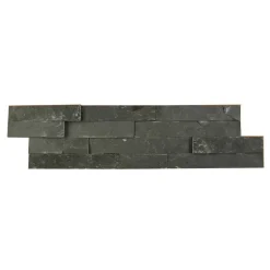 Wandfliese 'Brickstone' Naturstein grau 15 x 55 cm