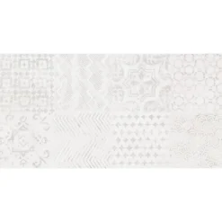 Wandfliese 'Ella' grau strukturiert matt Steingut 30 x 60 cm