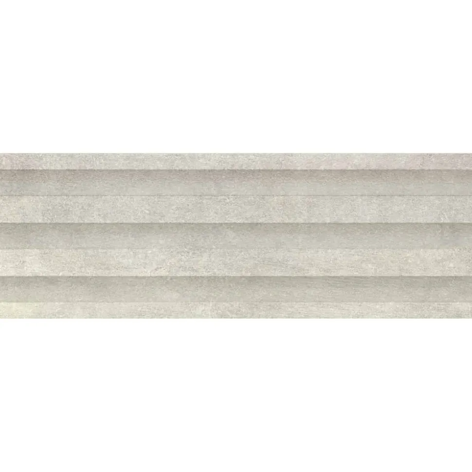 Wandfliese 'Pompeya Leeds' Steingut grau 30 x 90 cm