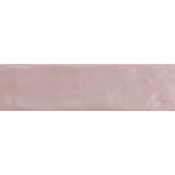 Wandfliese 'Tempo' rosa matt 6,5 x 25 cm