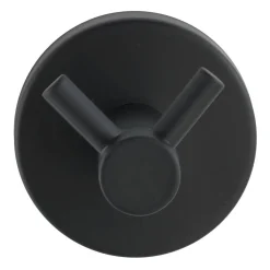 Wandhaken 'Duo Bosio Black' matt, Edelstahl rostfrei