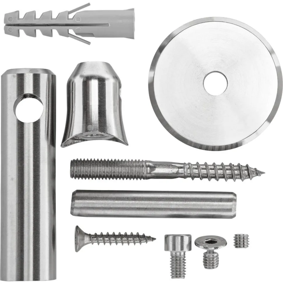Wandhalter-Set 'E34' Edelstahl Ø 40-50 mm