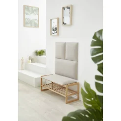 Wandkissen 'Inari' beige 30 x 60 cm