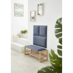Wandkissen 'Inari' blau 30 x 30 cm