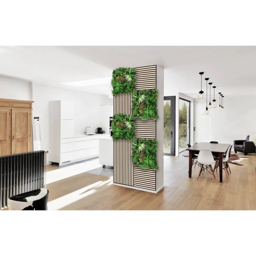 Wandpaneel 'Flora' Exotisch 52 x 52 cm