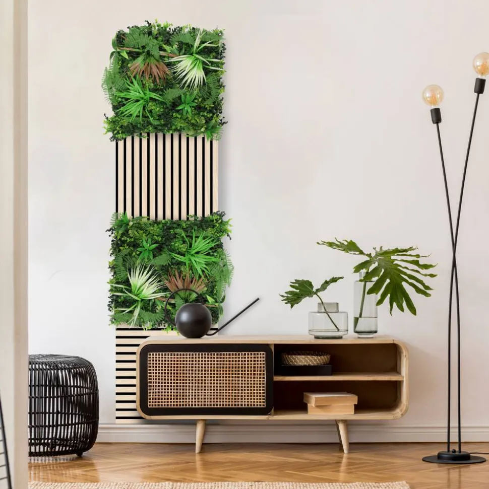 Wandpaneel 'Flora' Exotisch 52 x 52 cm