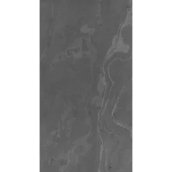 Wandpaneel 'Modular Wall 11302B Black Slate Stone' grau 52 x 104 cm