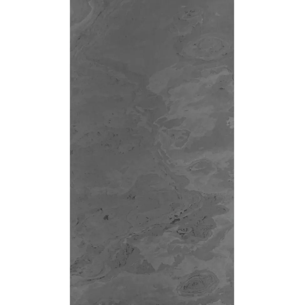 Wandpaneel 'Modular Wall 11302B Black Slate Stone' grau 52 x 104 cm