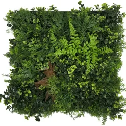 Wandpaneel 'Modular Wall 11123 Feral Green Mixed Flora' grün 52 x 52 cm