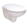 Wand-WC 'Basic' weiß spülrandlos mit WC-Sitz