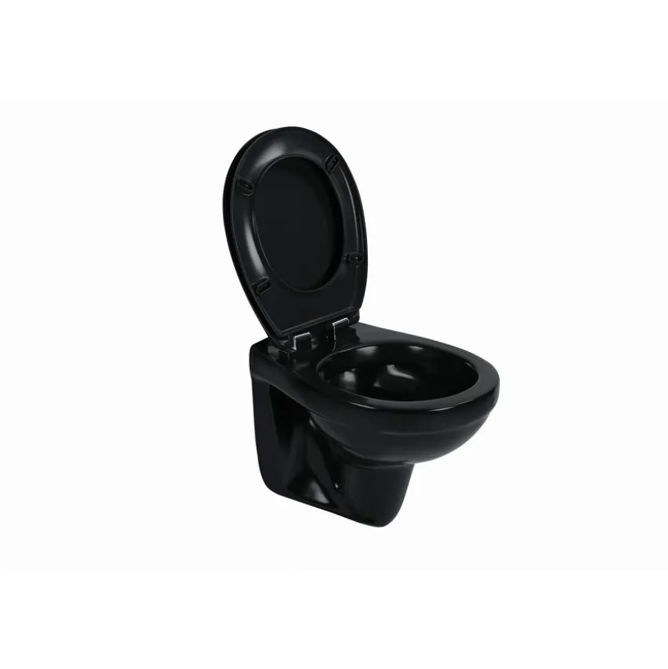 Wand-WC spülrandlos anthrazit