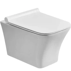 Wand-WC spülrandlos 'Artio' inklusive WC-Sitz weiß