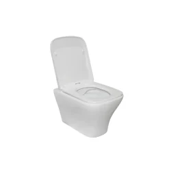 Wand-WC spülrandlos 'Artio' inklusive WC-Sitz weiß
