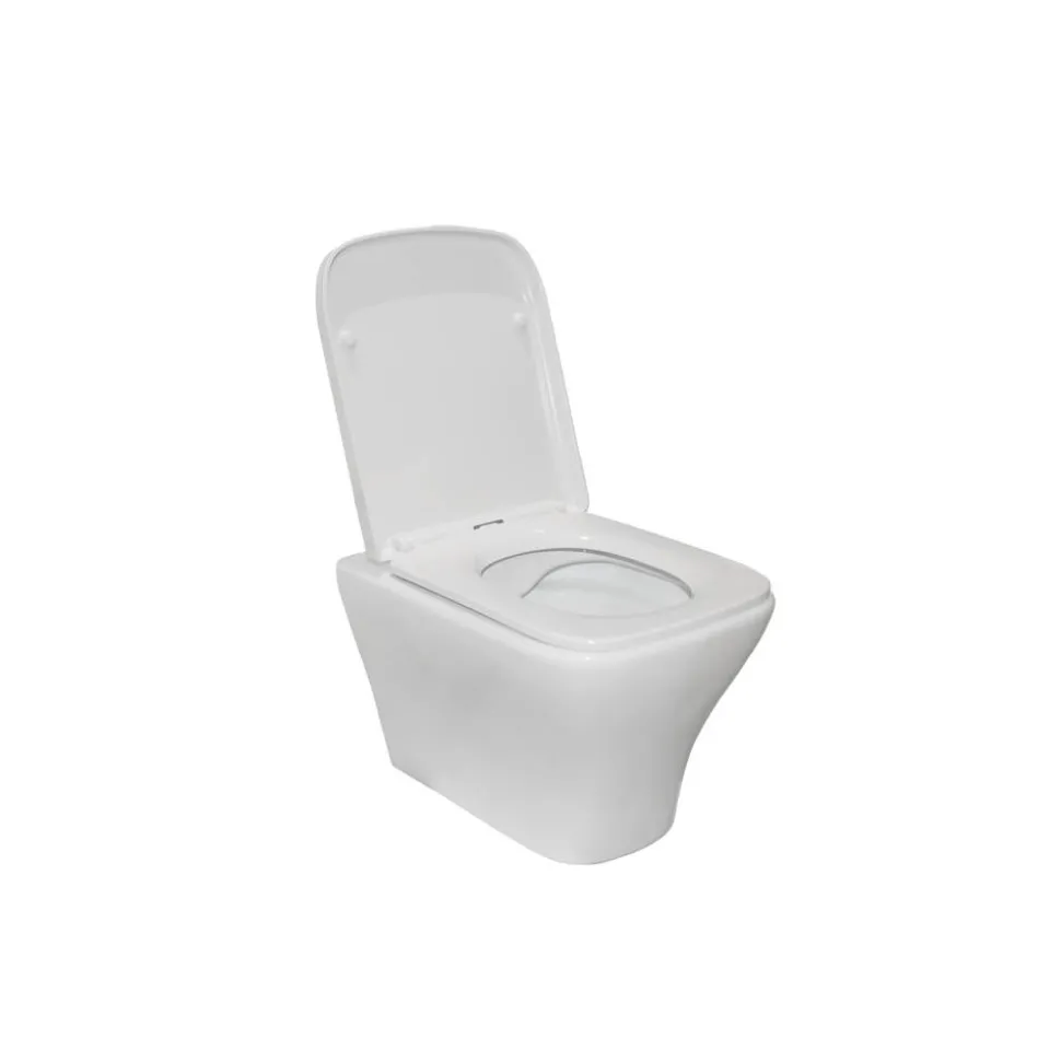 Wand-WC spülrandlos 'Artio' inklusive WC-Sitz weiß