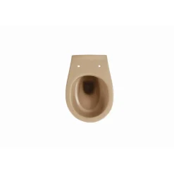 Wand-WC spülrandlos beige, ohne WC-Sitz