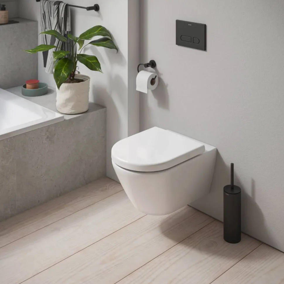 Wand-WC spülrandlos 'D-Code' inklusive WC-Sitz weiß