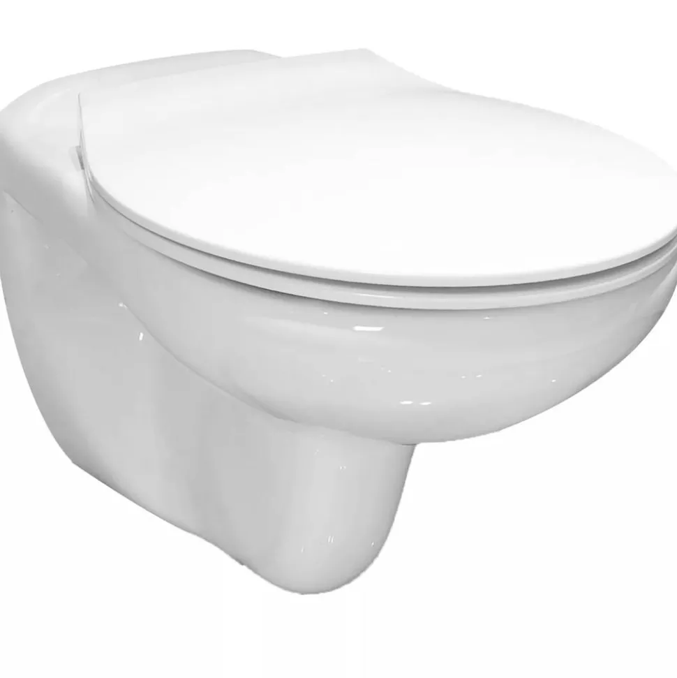 Wand-WC spülrandlos 'Hanna' inklusive WC-Sitz weiß