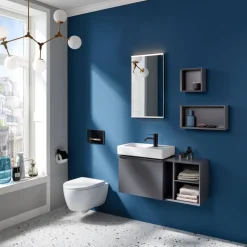 Wand-WC spülrandlos 'iCon' inklusive WC-Sitz weiß kurz