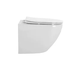 Wand-WC spülrandlos 'Madrid' inklusive WC-Sitz weiß