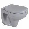 Wand-WC spülrandlos 'Manhattan' grau, ohne WC-Sitz