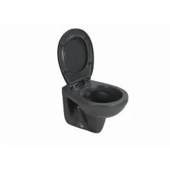 Wand-WC spülrandlos matt anthrazit, ohne WC-Sitz