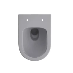 Wand-WC spülrandlos 'Nakia' inklusive WC-Sitz matt hellgrau