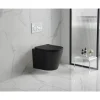 Wand-WC spülrandlos 'Noctis' inklusive WC-Sitz matt schwarz