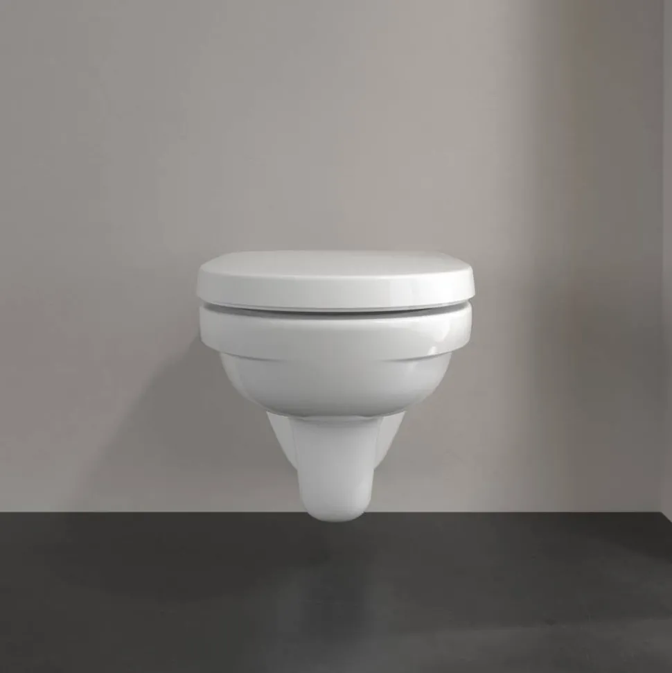 Wand-WC spülrandlos 'O.Novo' inklusive WC-Sitz weiß